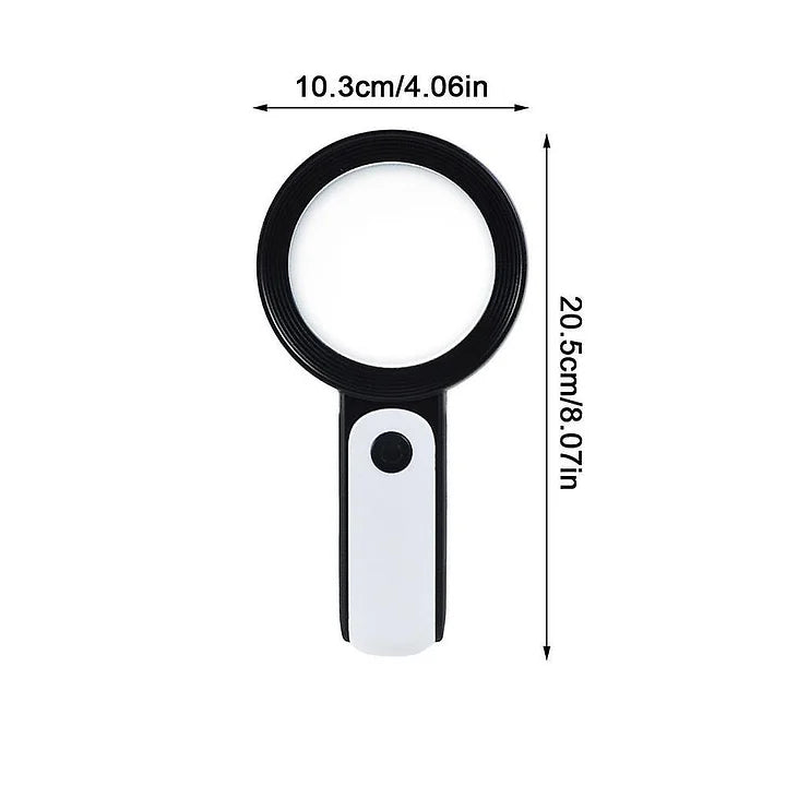 30X Magnifying Glass for Seniors - Compact Reader