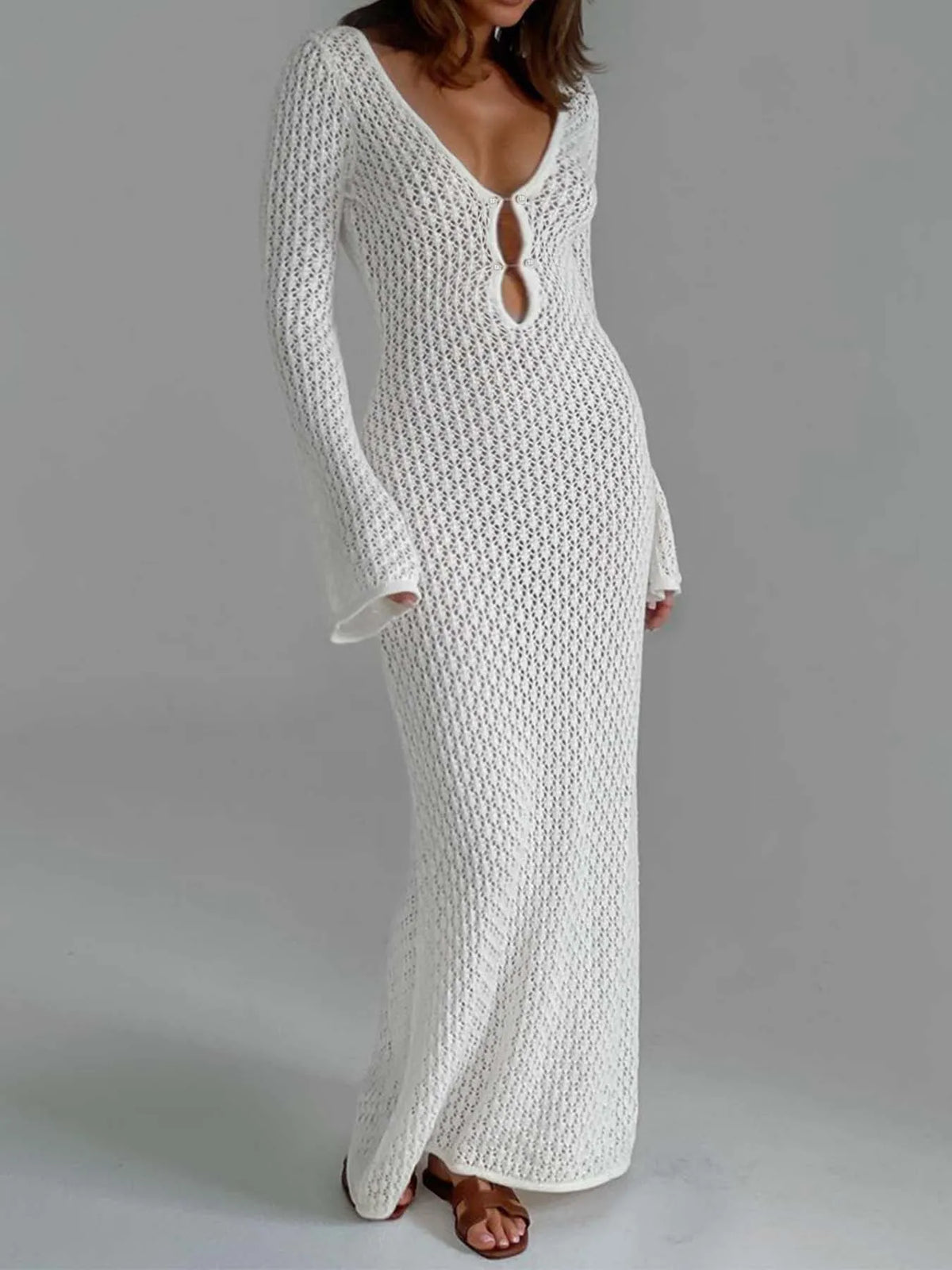 Boho Crochet Maxi Dress