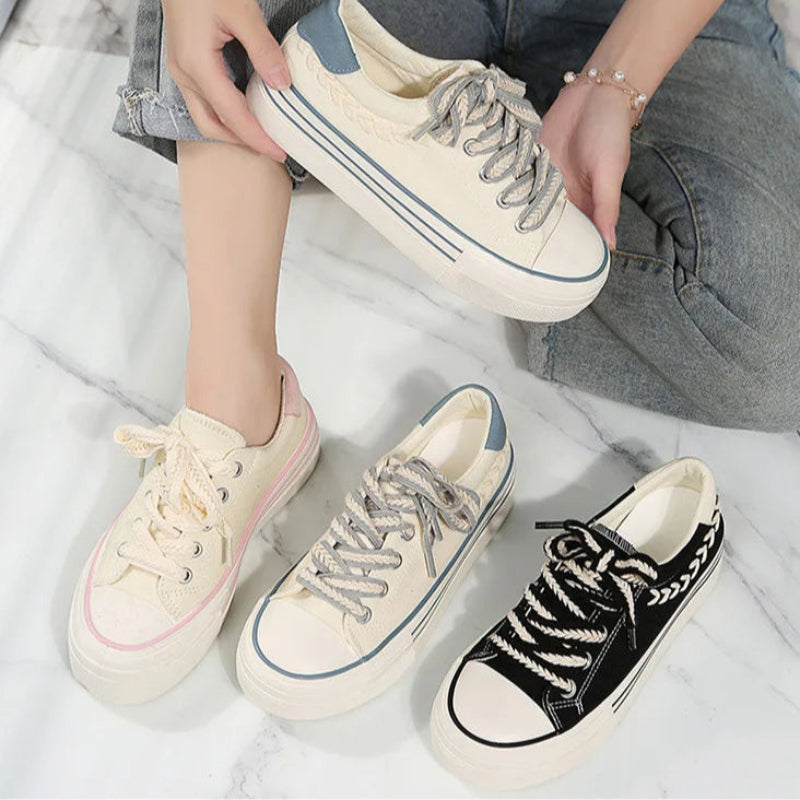 Canvas Platform Sneakers