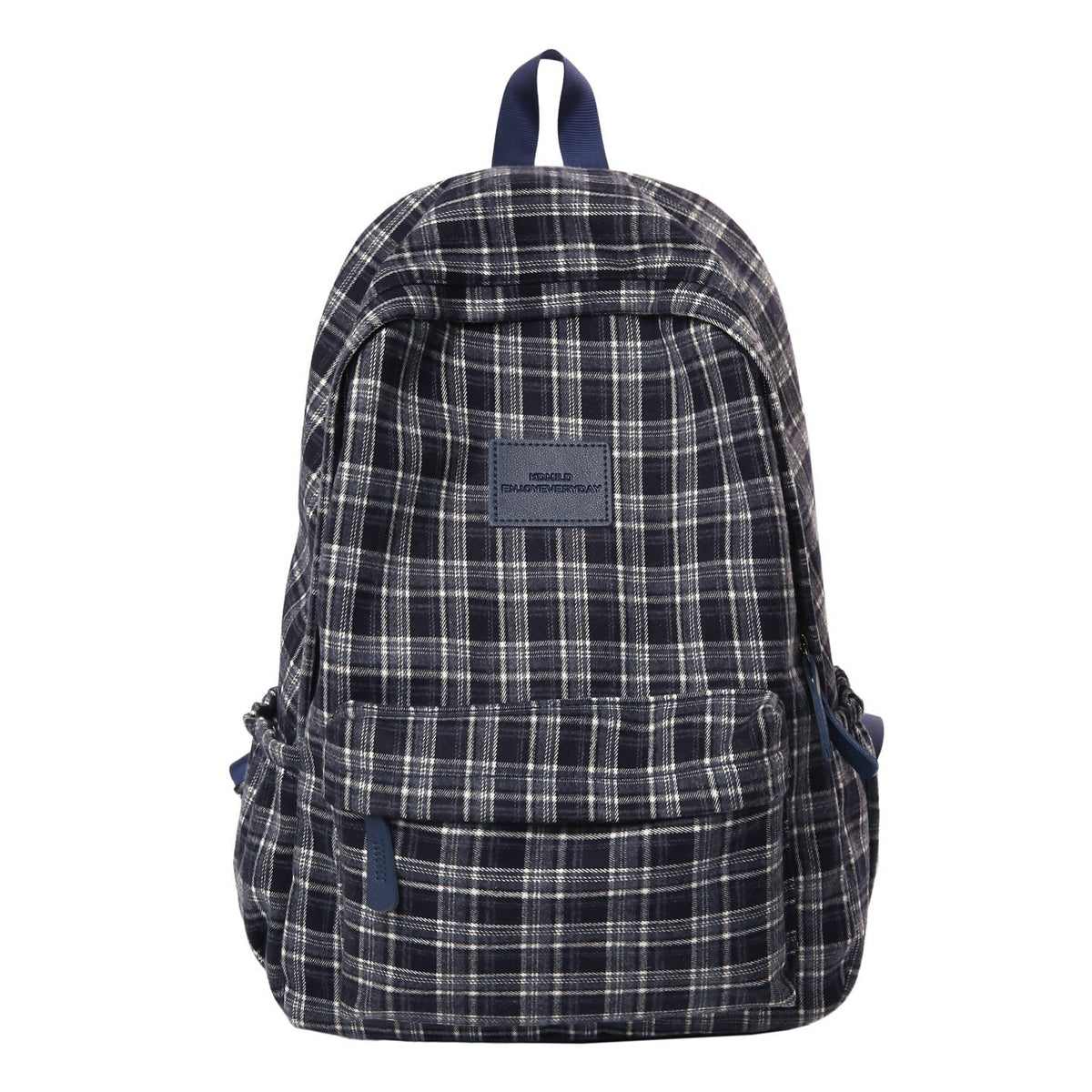 Casual Plaid School Backpack