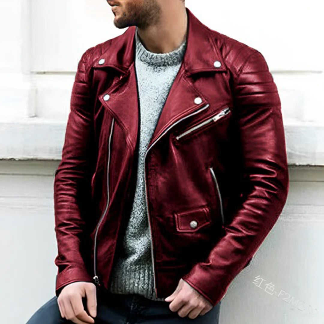 Classic Leather Motorcycle Jacket
