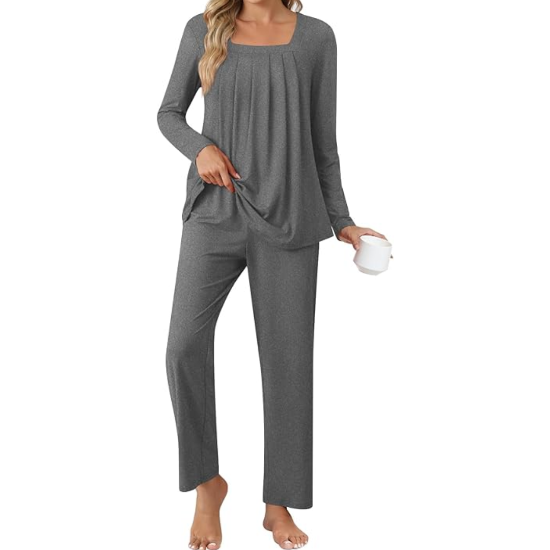 Comfortable 2-Piece Pyjama Set with Pockets
