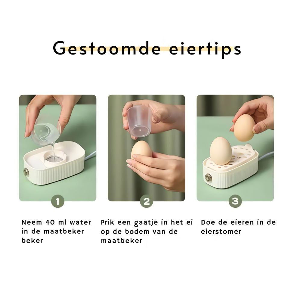 Compact Electric Egg Cooker with Dome Lid