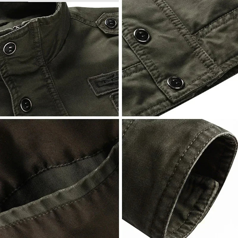 Durable Utility Jacket with Patches