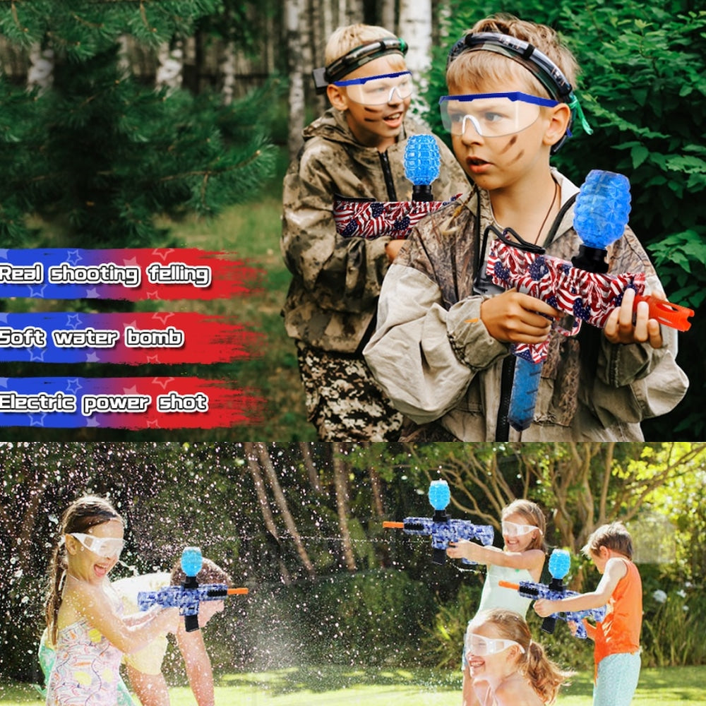 Electric Gel Blaster Submachine Gun - Incl. Gel Balls - 20+ Meter Range