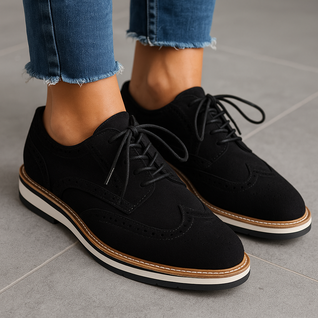 Elegant Leather Lace-Up Shoes for Autumn