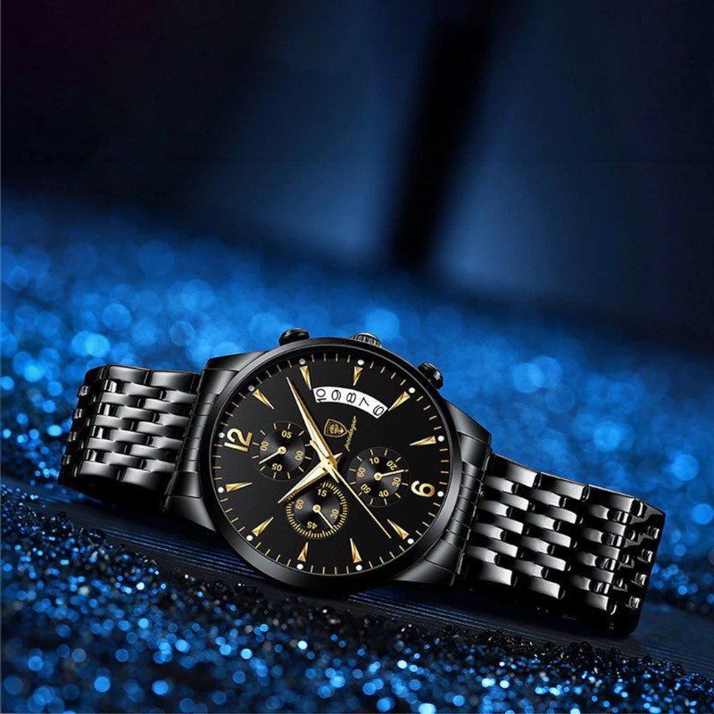 Elegant Multifunction Chronograph Men's Watch