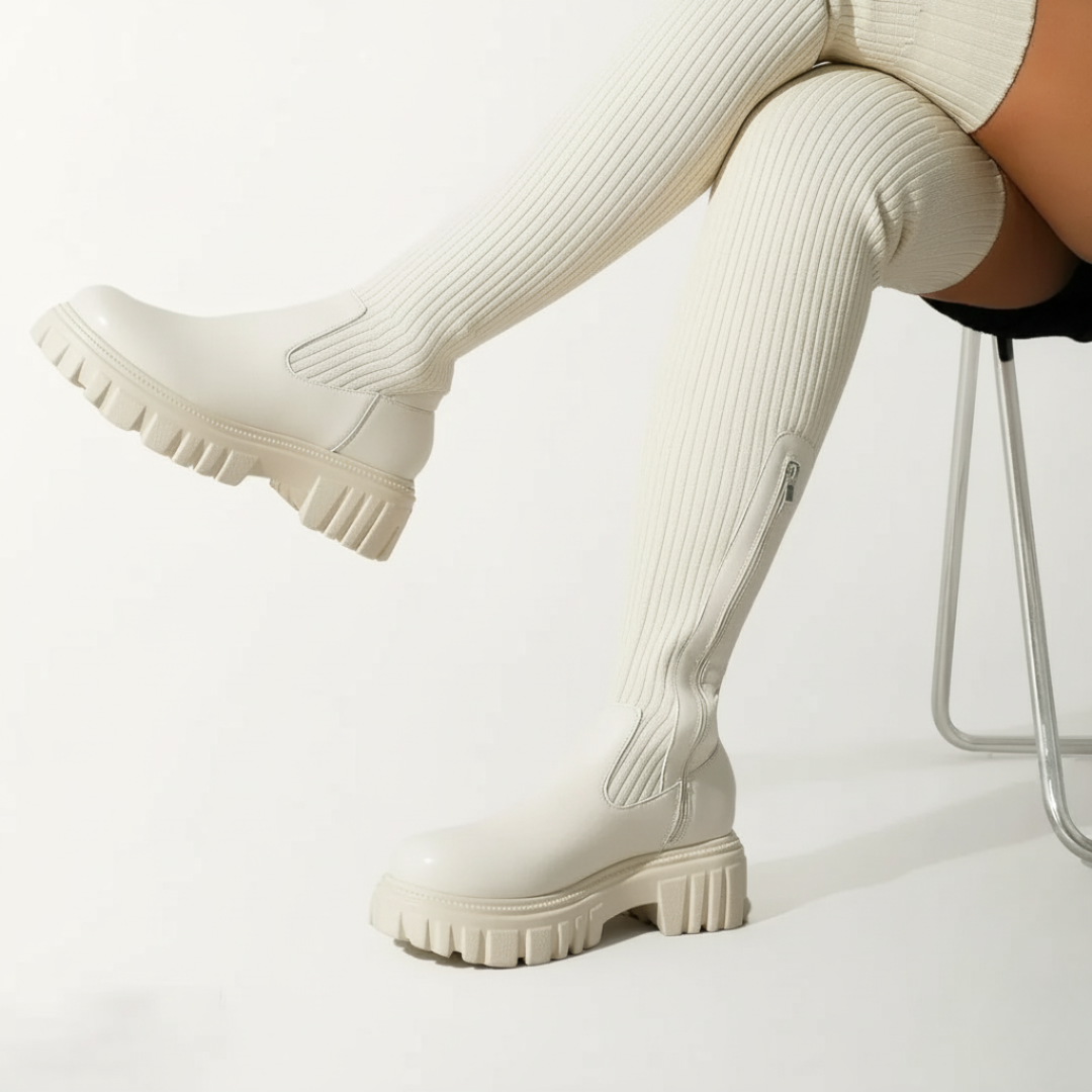 FlexRib Thigh-High Sock Boots