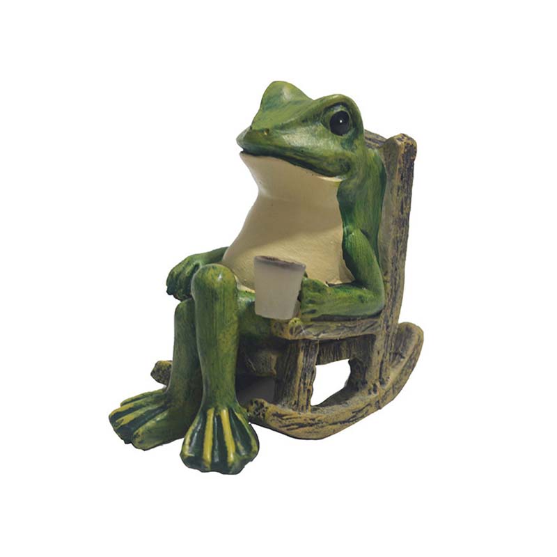 Frog Solar Garden LED Light Outdoor Pond Decor