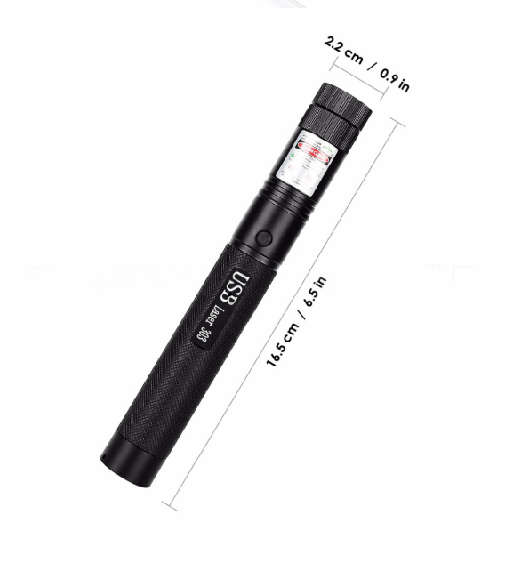 High-Power Laser Pointer with Adjustable Focus