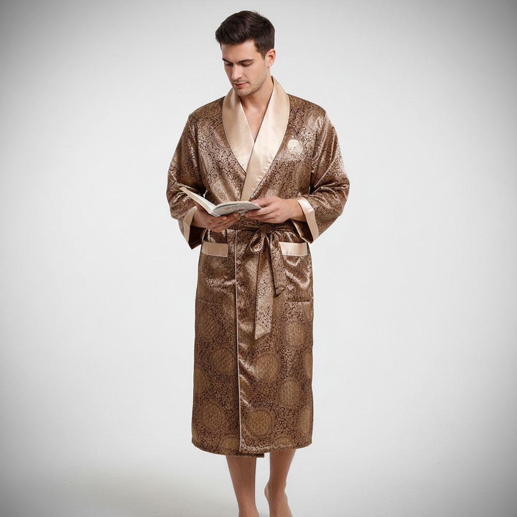 High-Quality Satin Bathrobe