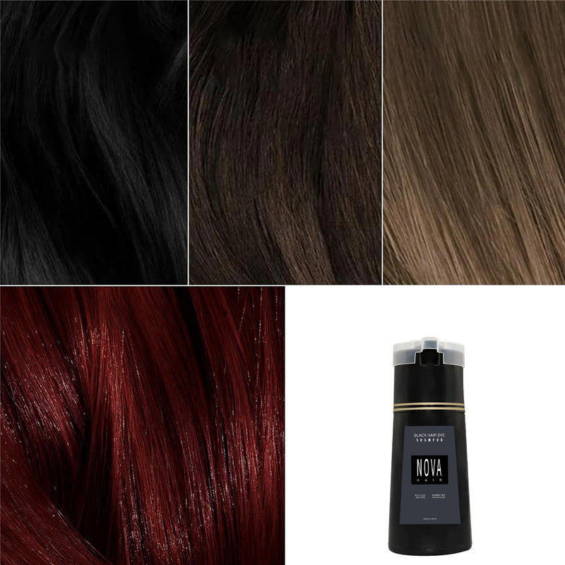 Instant Hair Dye Shampoo with Natural Extracts