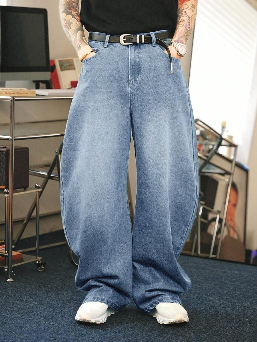 Men's Baggy Jeans | Casual Retro Style Urban Look for Men