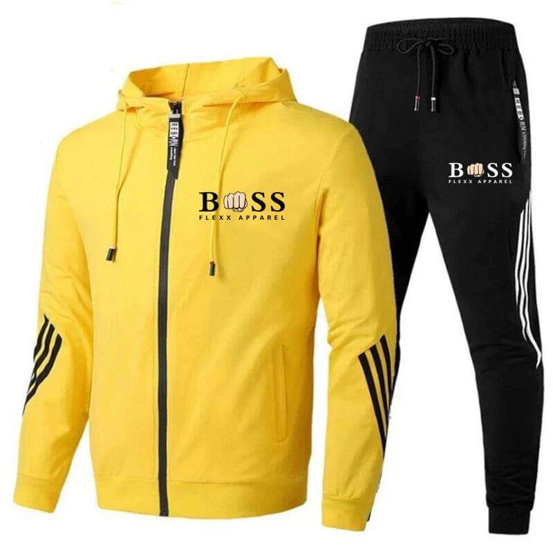 Men's Breathable and Stylish 2-Piece Sports Tracksuit Set