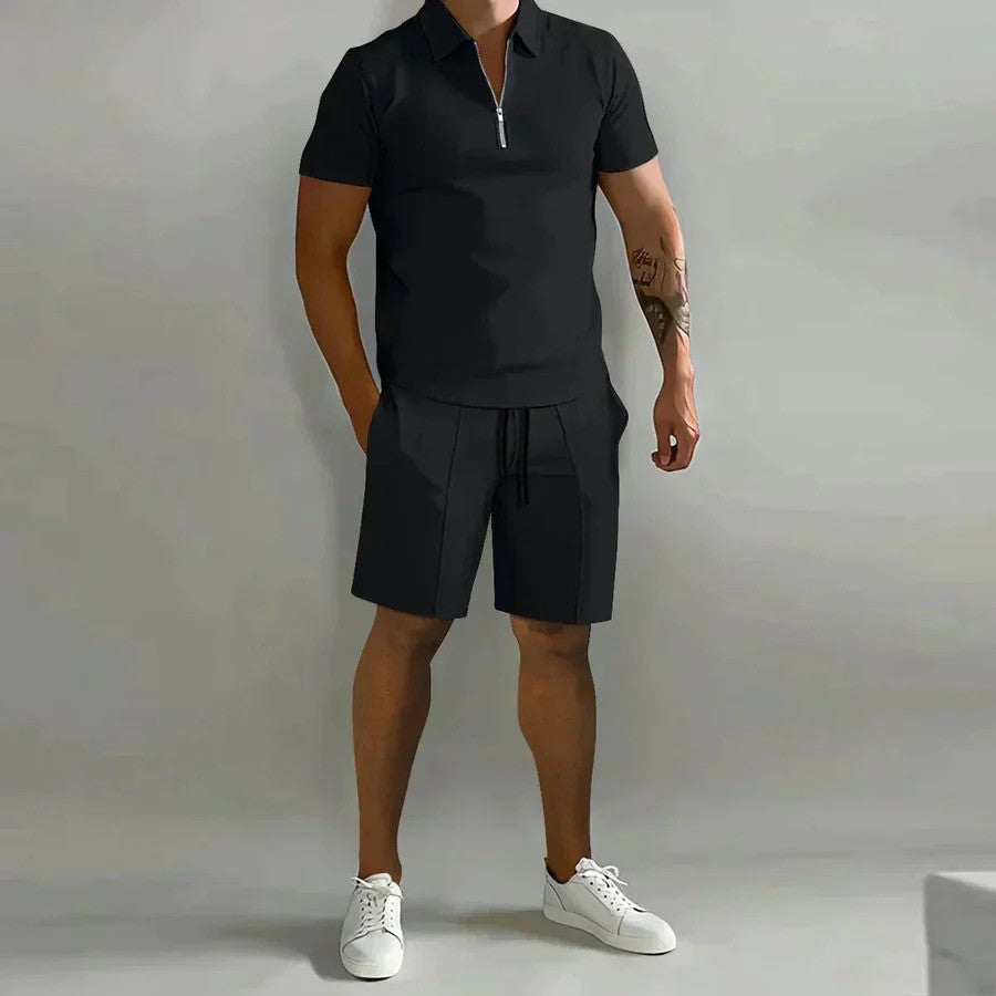 Men's Casual Summer Polo and Shorts Set – Stylish & Comfortable
