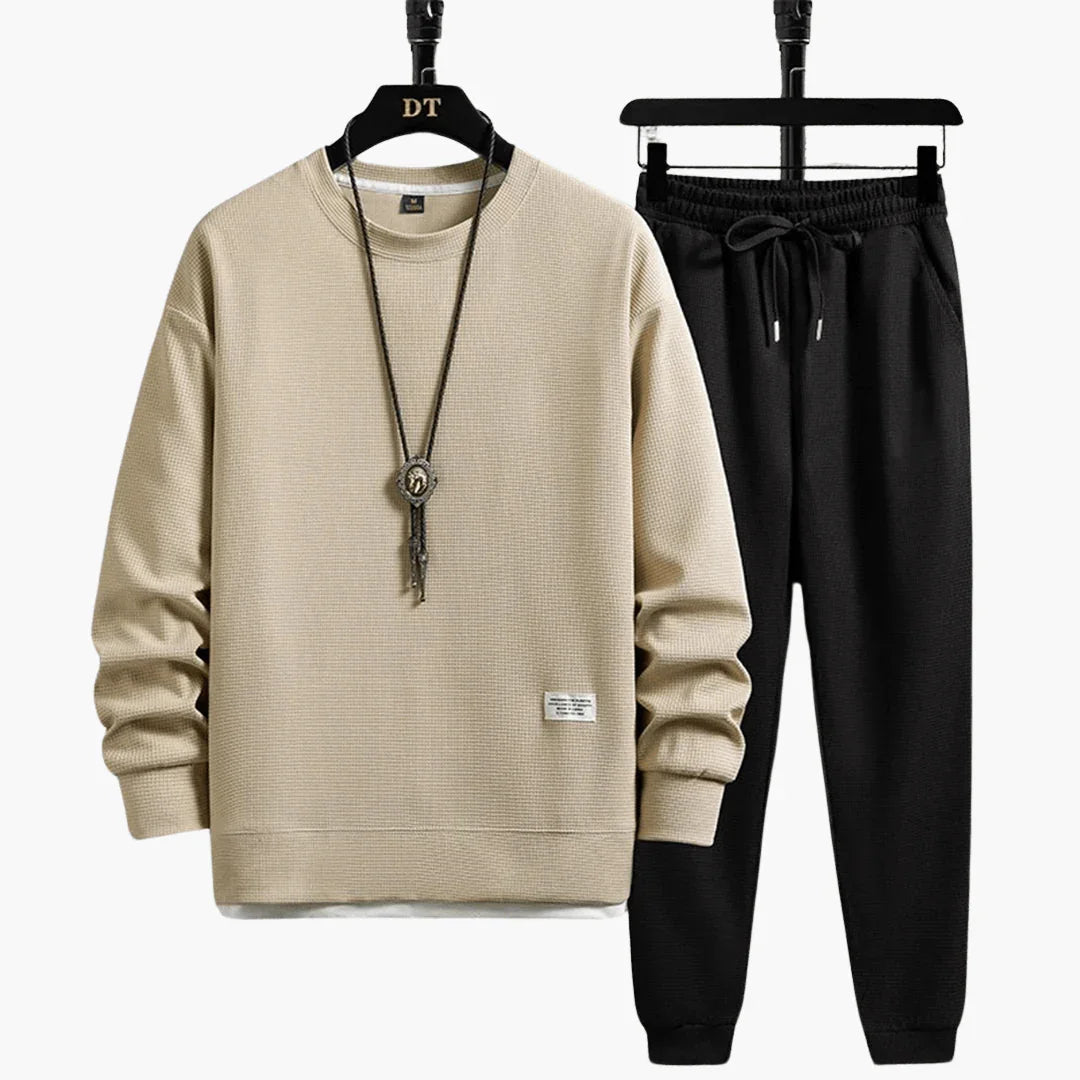 Men's Casual Tracksuit Set with Sweatshirt – Sporty and Modern