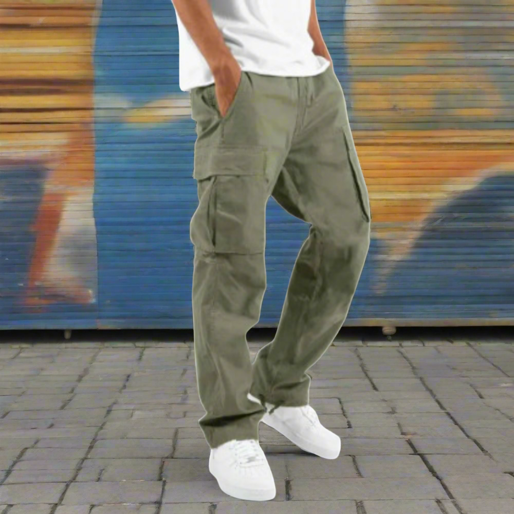 Men's Comfortable Loose Fit Cargo Trousers