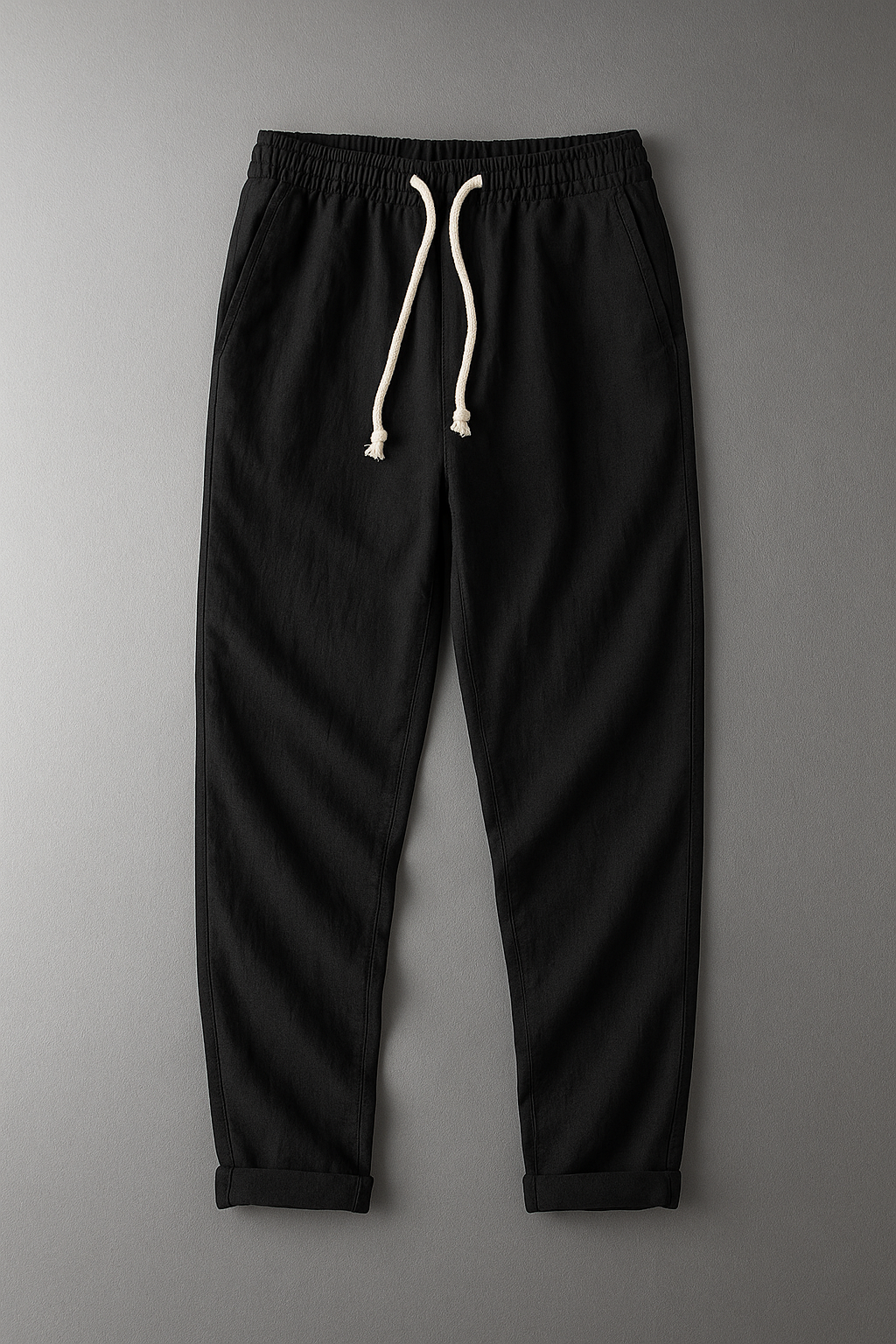 Men's Drawstring Straight-Leg Pants