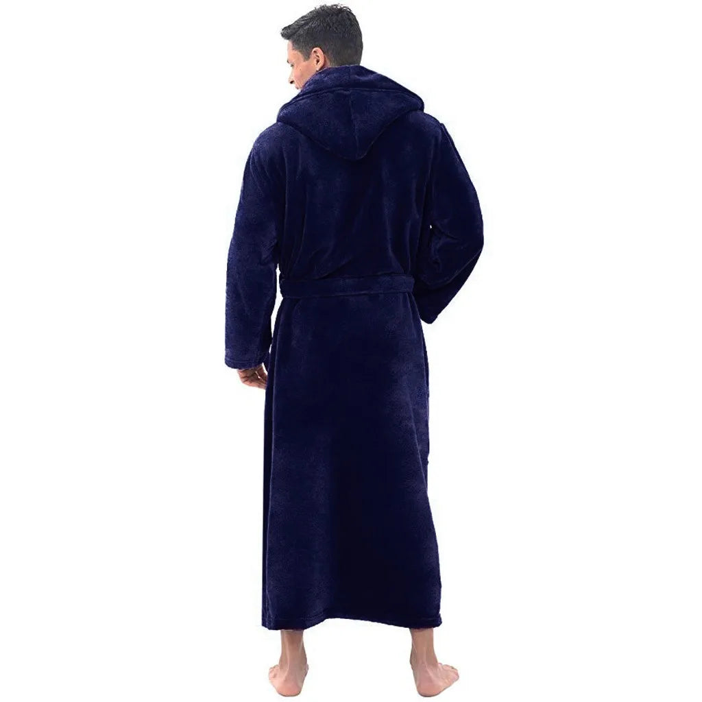 Men's Hooded Bathrobe