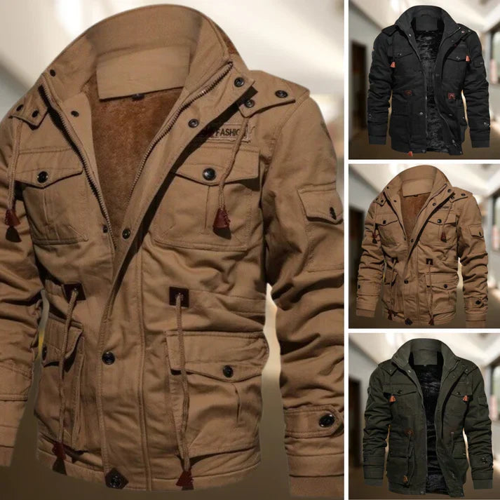 Men's Hooded Military Jacket