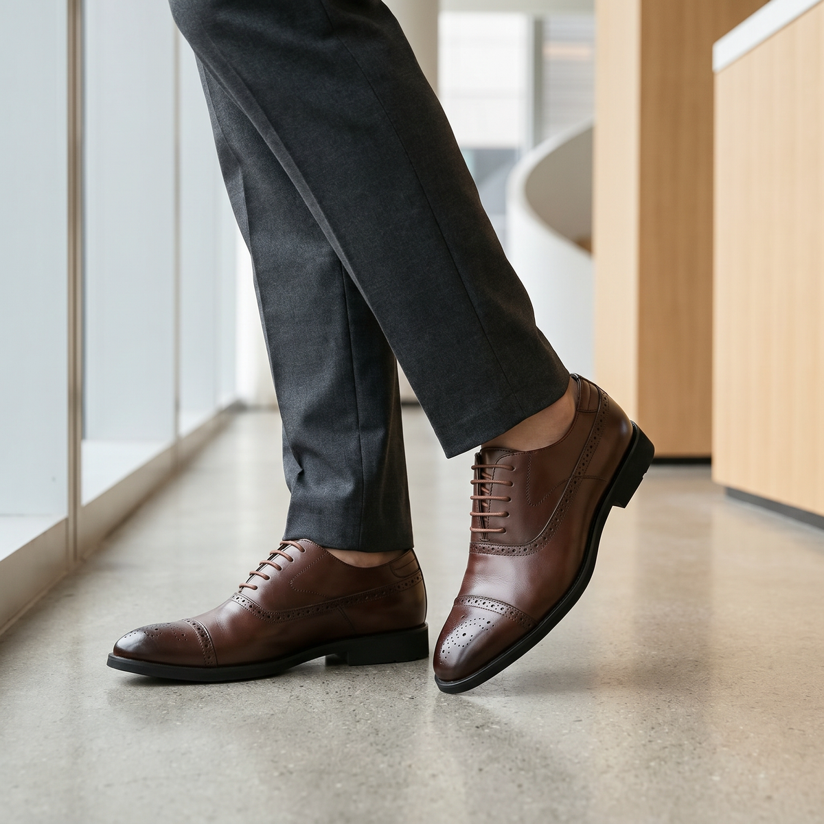 Men's Leather Brogues | Formal Lace-Up Shoes