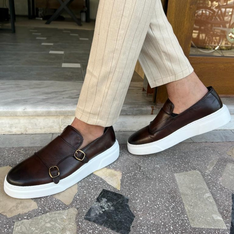 Men's Monk Strap Slip-On Loafers