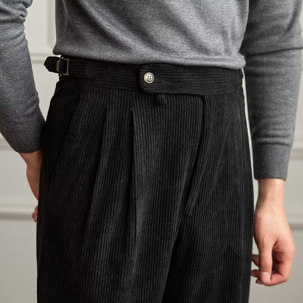 Men's Pleated Trousers