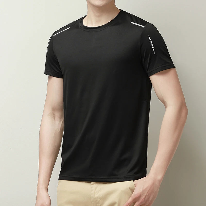 Men's Quick Dry Athletic T-Shirt with Reflective Detail