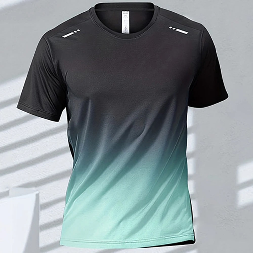 Men's Quick-Drying Gradient Sports T-Shirt