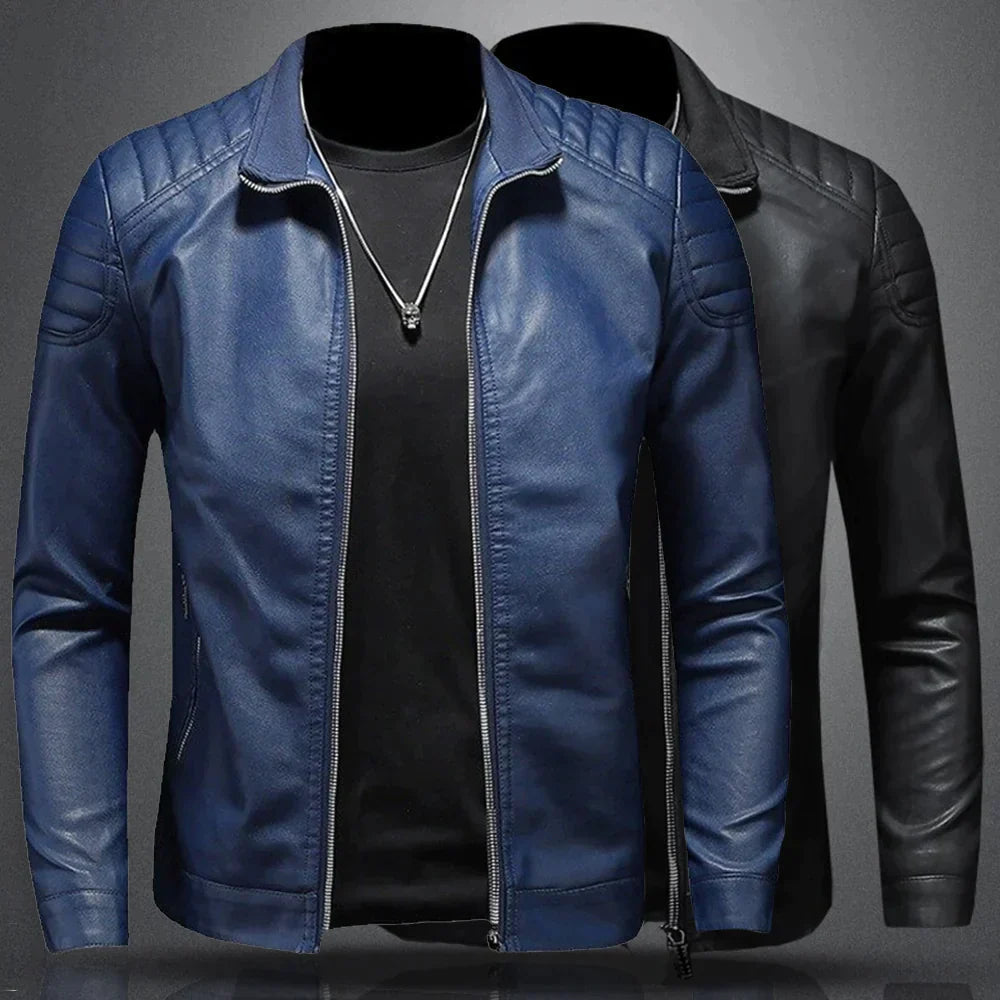 Men's Slim-Fit Biker Jacket