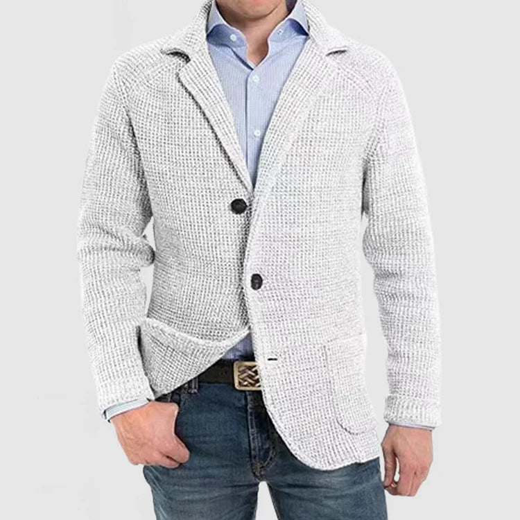 Men's Two-Button Knit Blazer