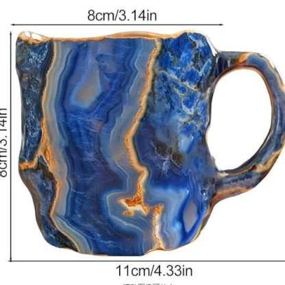Mineral Crystal Coffee Mugs - Elegant Design for Every Sip