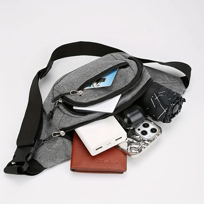 Multi-Pocket Adjustable Waist Bag
