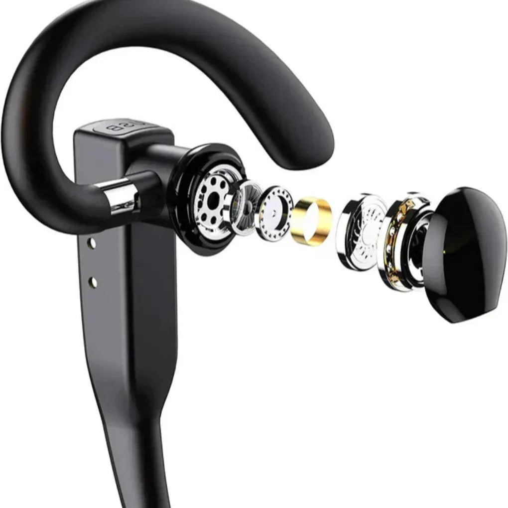 Noise-Cancelling Bluetooth 5.1 Earhook Headset