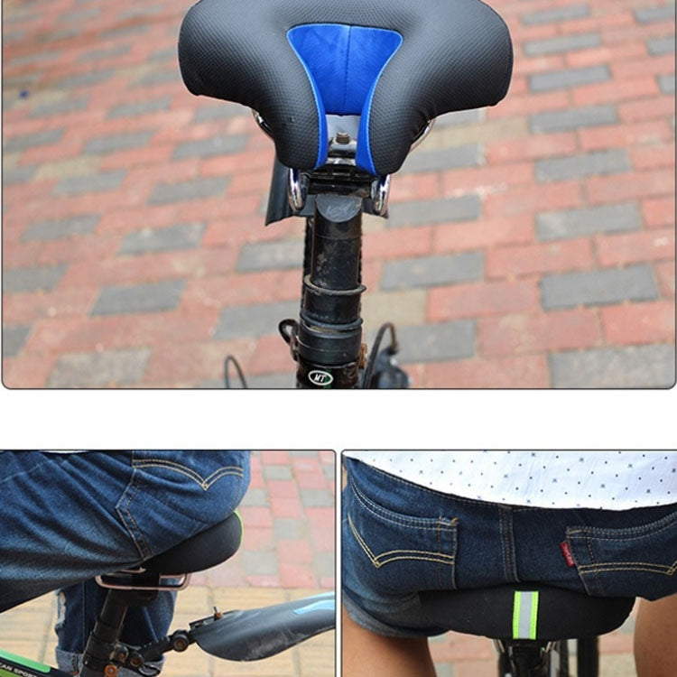 Noseless Mountain Bike Seat with Thick Soft Padding - Black