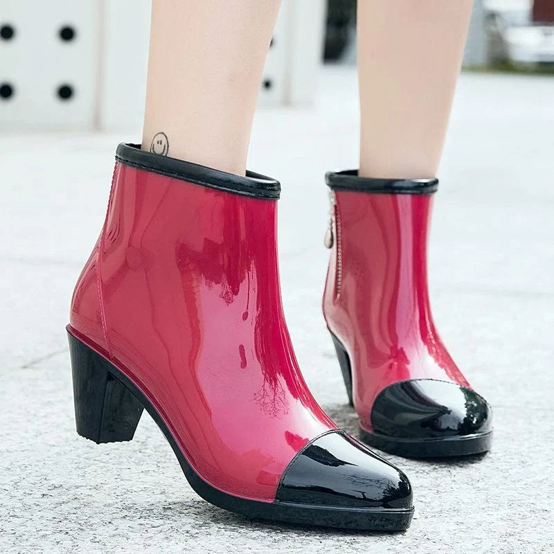 Patent Ankle Boots