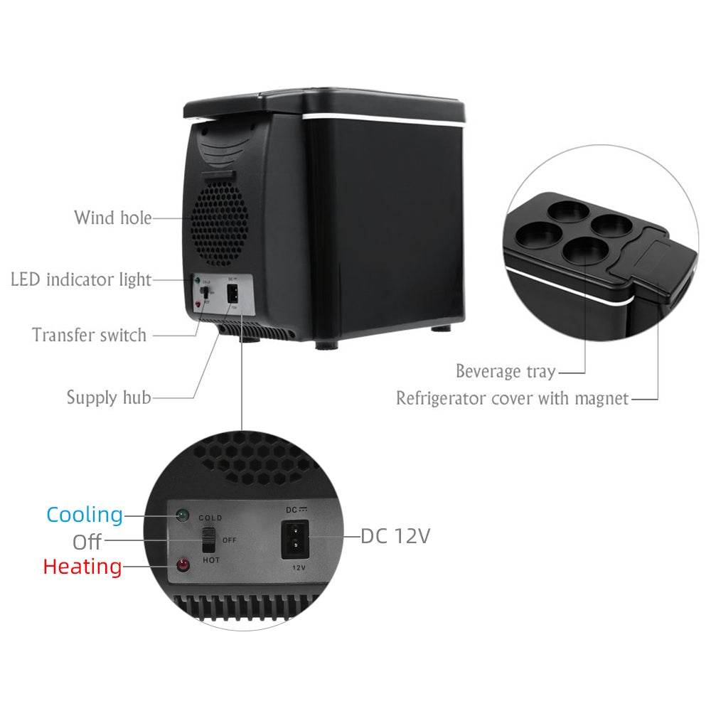 Portable 6L Car Fridge for RVs