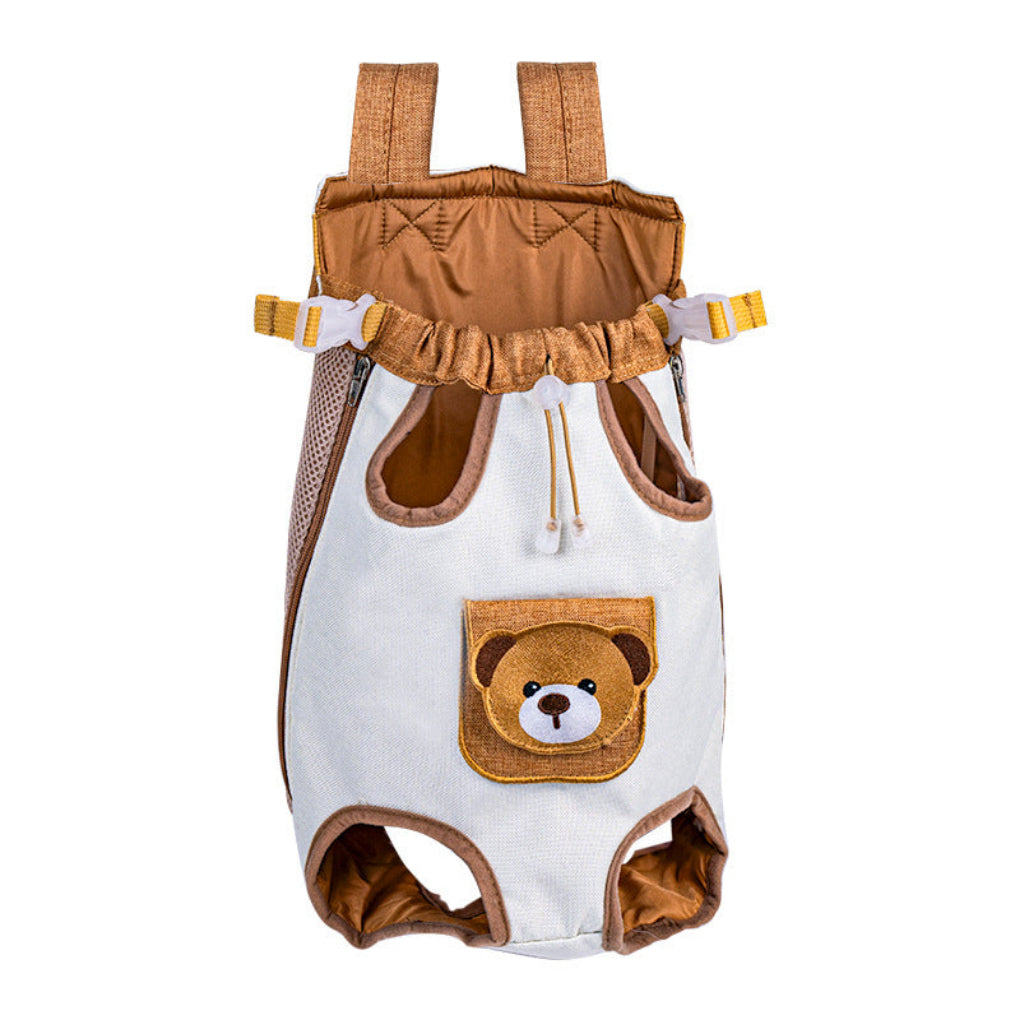 Portable Outdoor Pet Carrier Backpack with Chest Strap