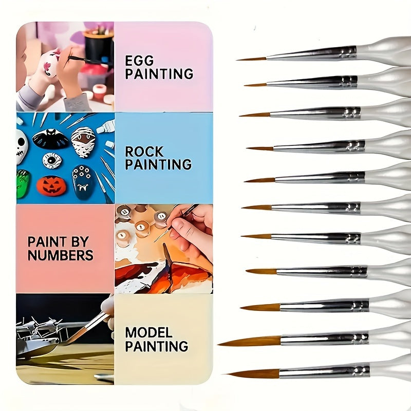 Precision Detail Paint Brushes – Ideal for Fine Work and Detailed Artwork