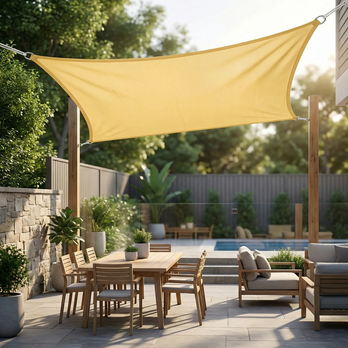 Rectangular Sun Shade Canopy