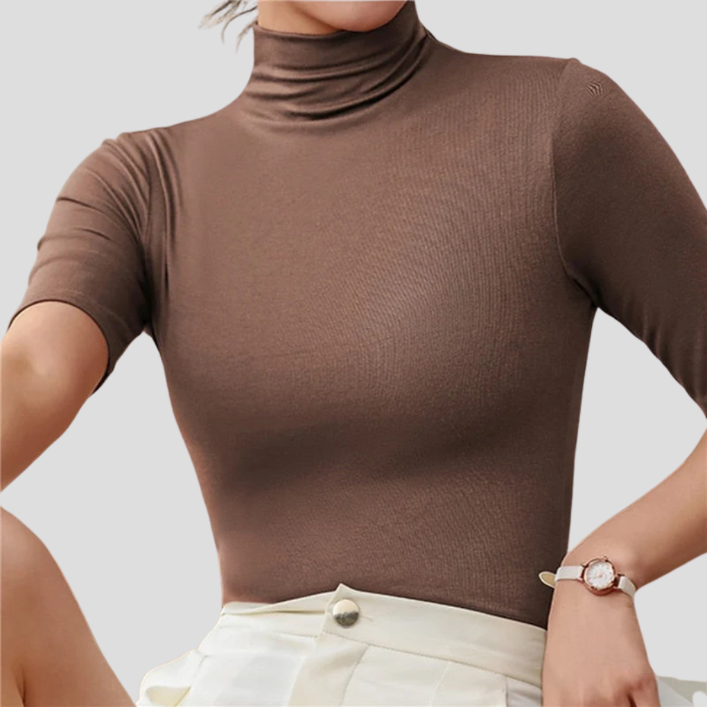 Seamless Lightweight Turtleneck Top