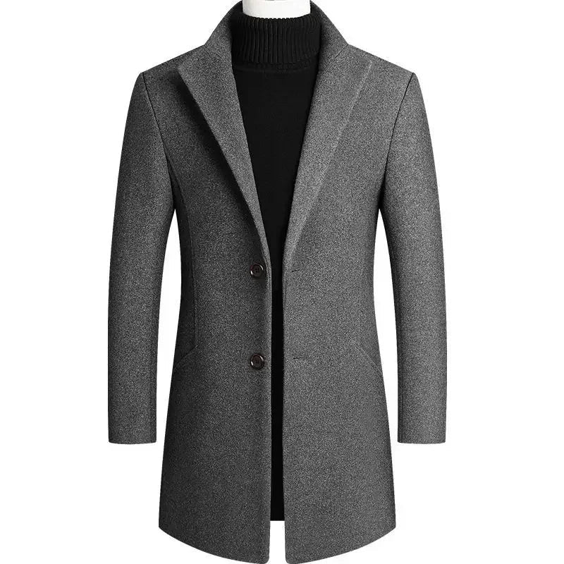 Slim-Fit Wool Coat
