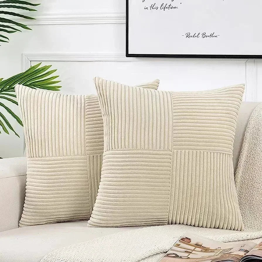 Soft Corduroy Throw Pillows for Living Room and Bedroom