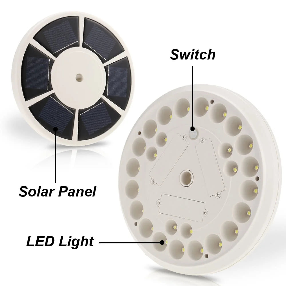 Solar Flagpole Light with 26 LEDs