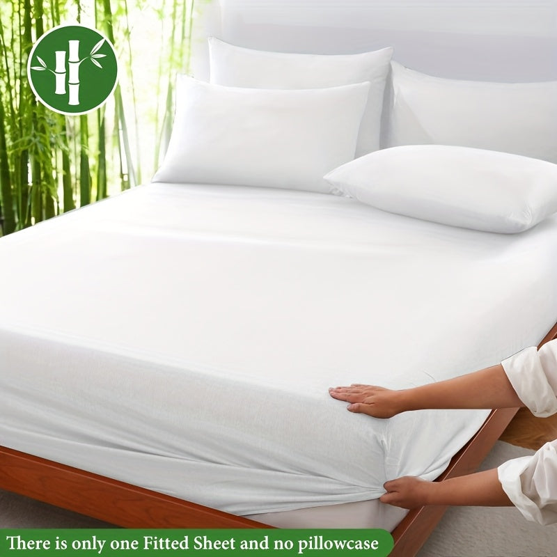 Summer Cooling Bamboo Fiber Fitted Sheet