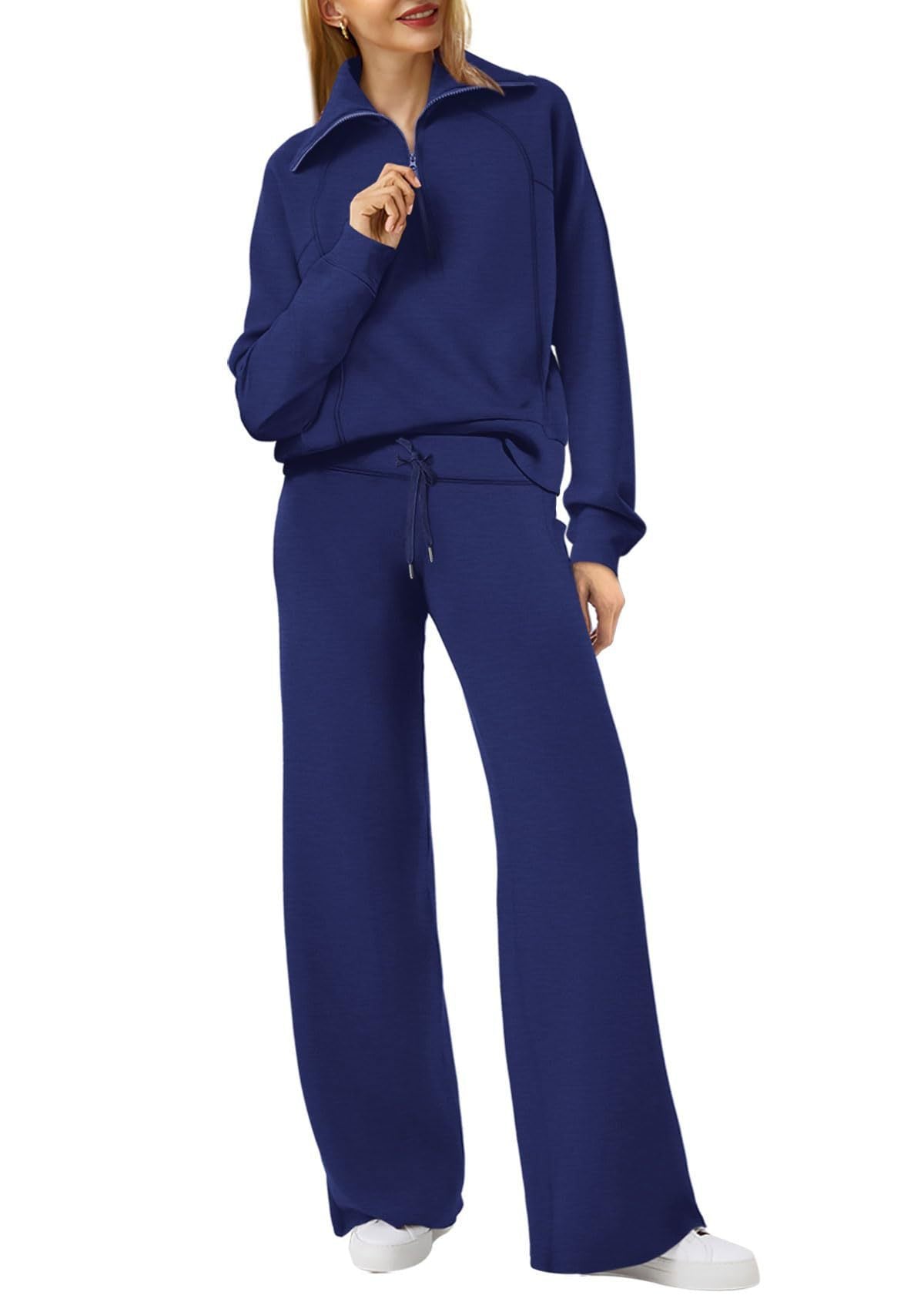 Two-Piece Zipped Loungewear Set