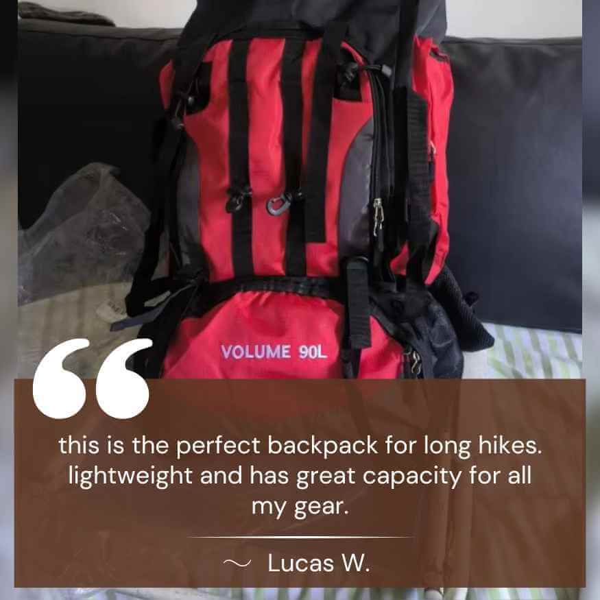 Ultralight 90L Waterproof Hiking Backpack