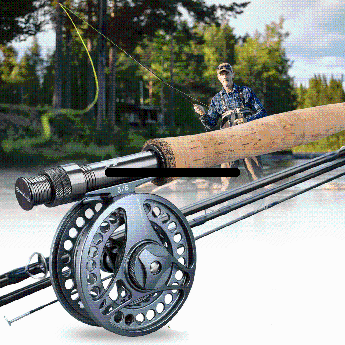 Ultralight Fly Fishing Rod and Reel Combo