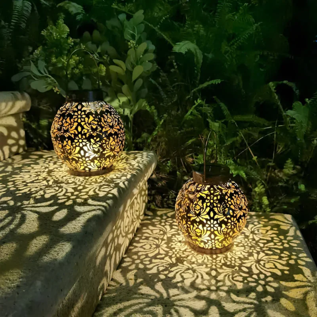 Waterproof LED Solar Hanging Light for the Garden