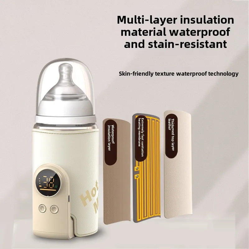 Wireless Portable Baby Bottle Warmer for On-the-Go Feeding
